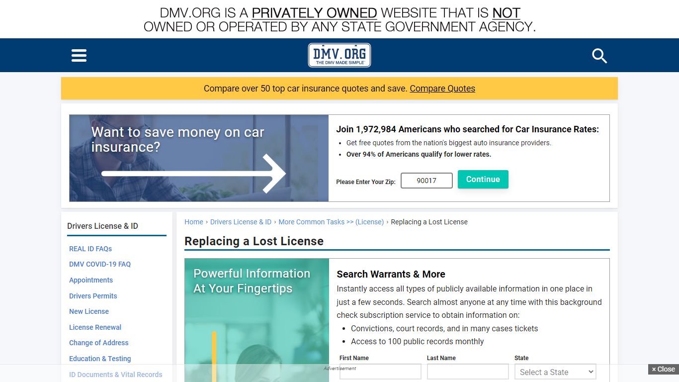 Lost Driver's License: How to Replace a Lost License | DMV.ORG